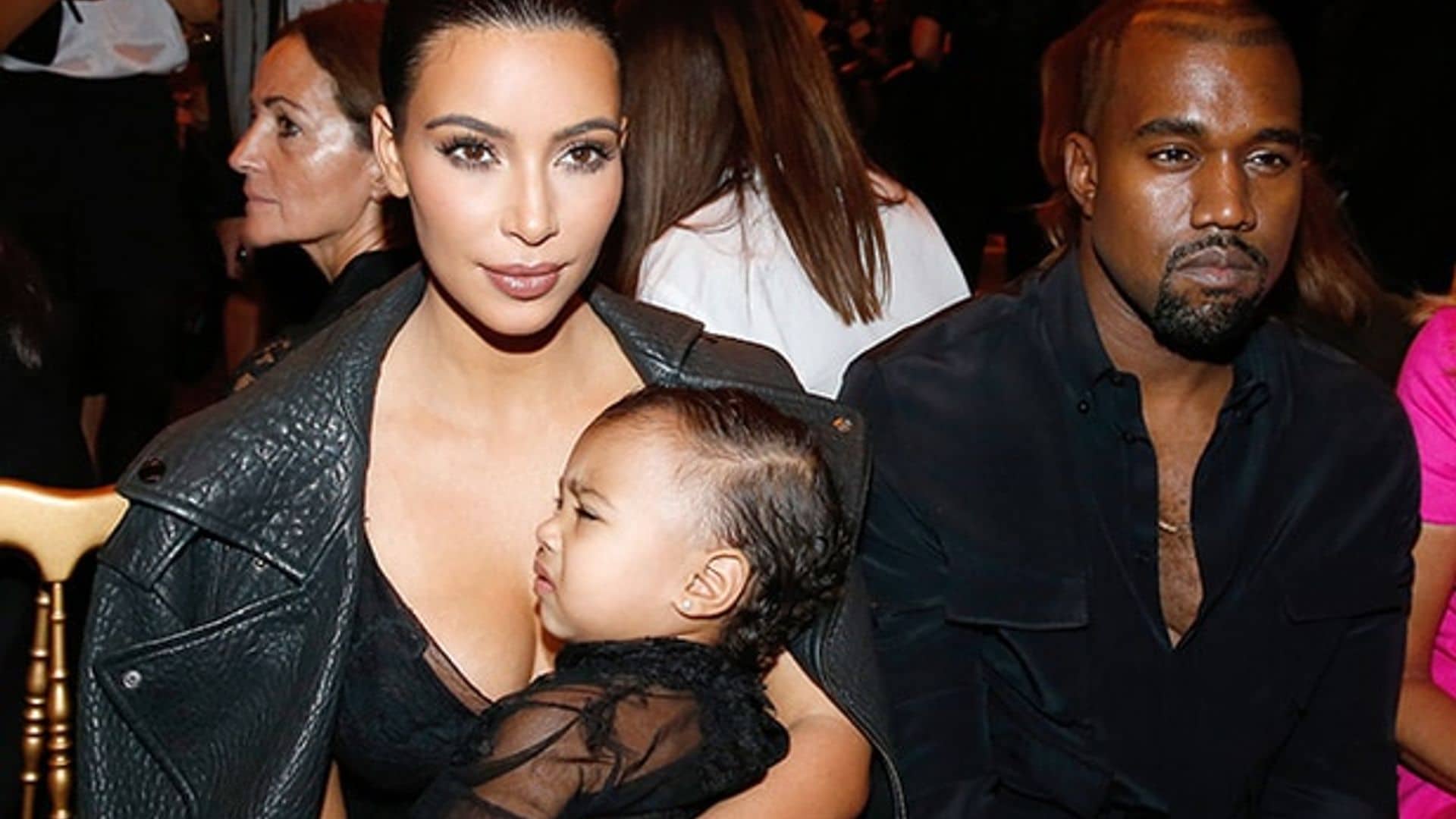Little North accompanied Kim and Kanye at Paris Fashion Week, dressed impeccably of course.