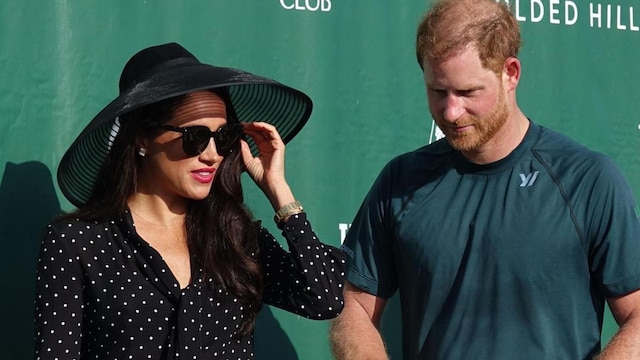 Meghan Markle and Prince Harry share kiss at polo match in California