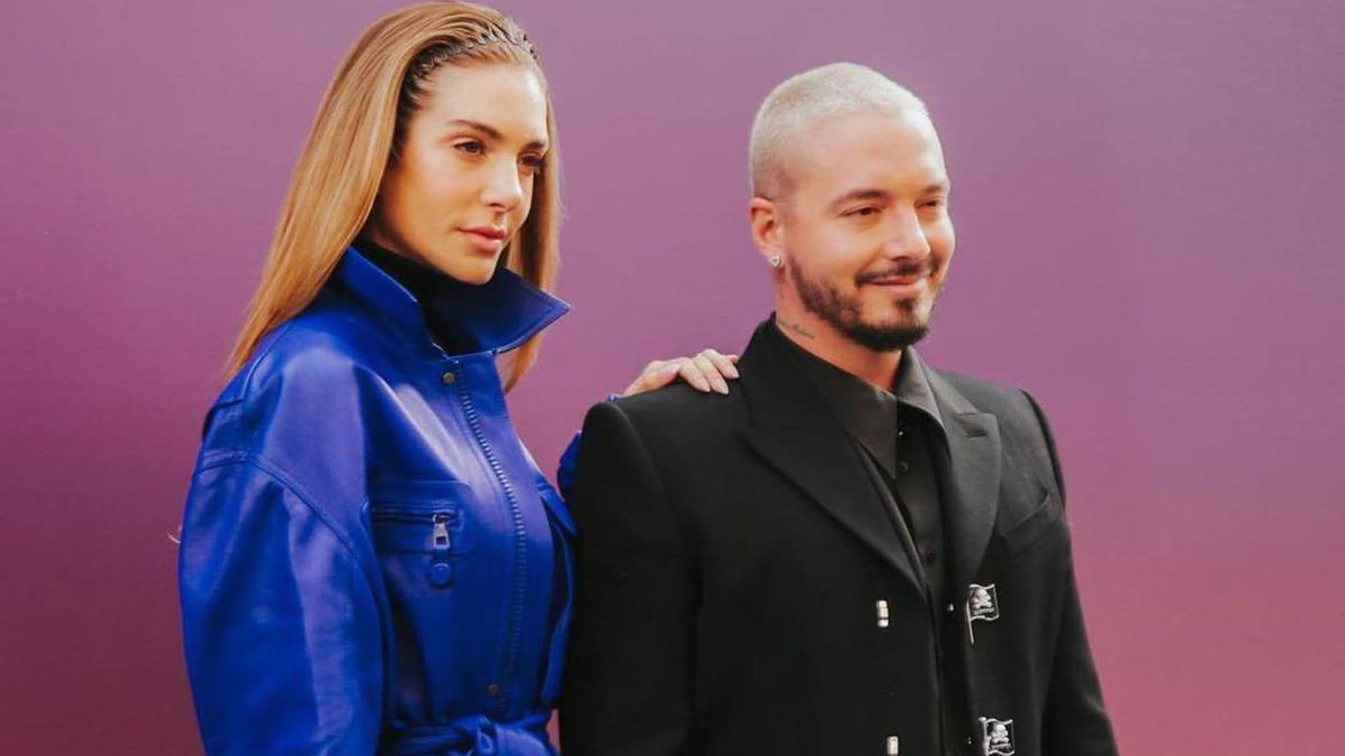J Balvin and Valentina Ferrer attend Louis Vuitton’s show debuting Virgil Abloh’s final collection