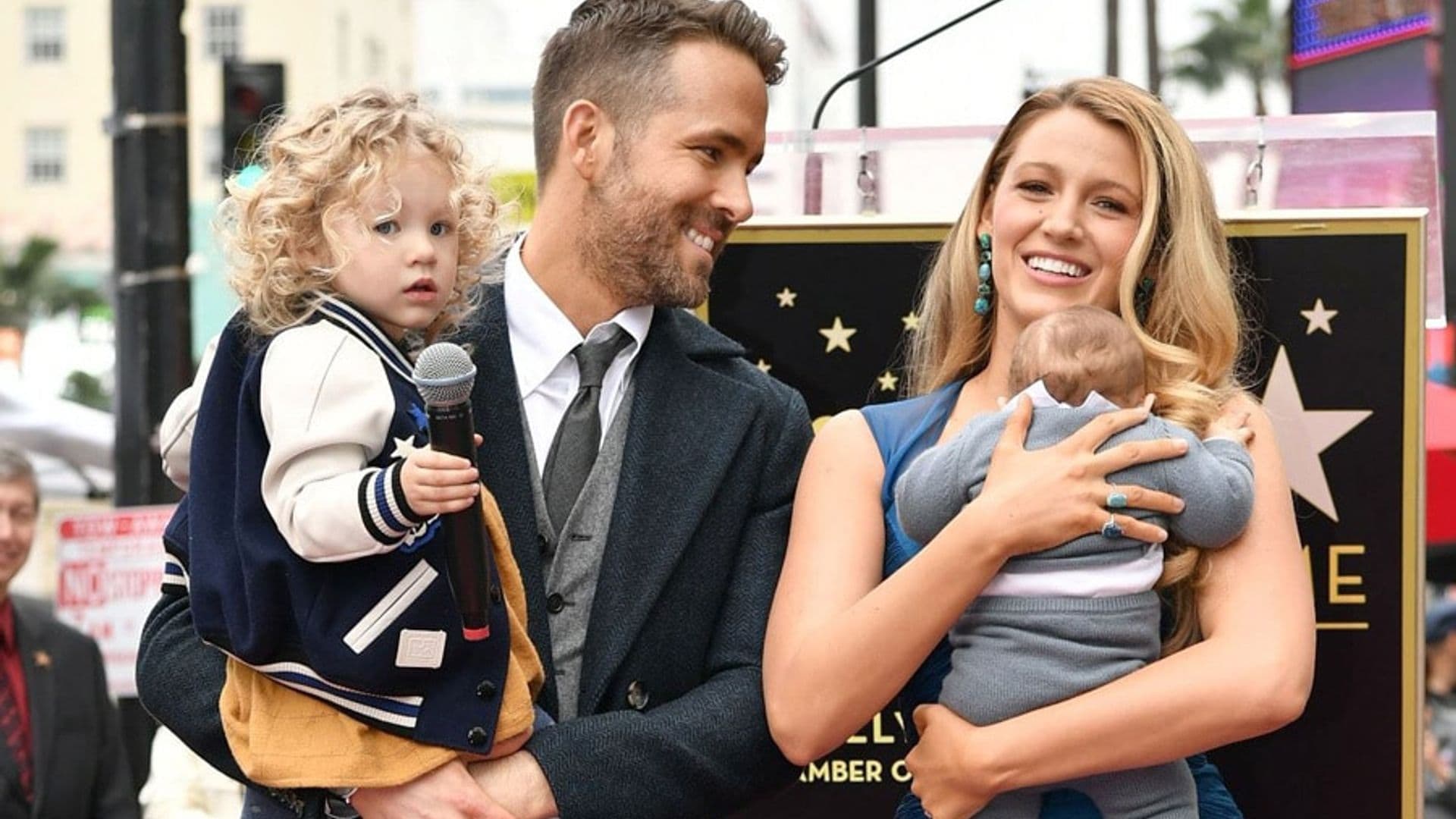 Ryan Reynolds and Blake Lively's daughters make rare public appearance at his Hollywood Walk of Fame unveiling