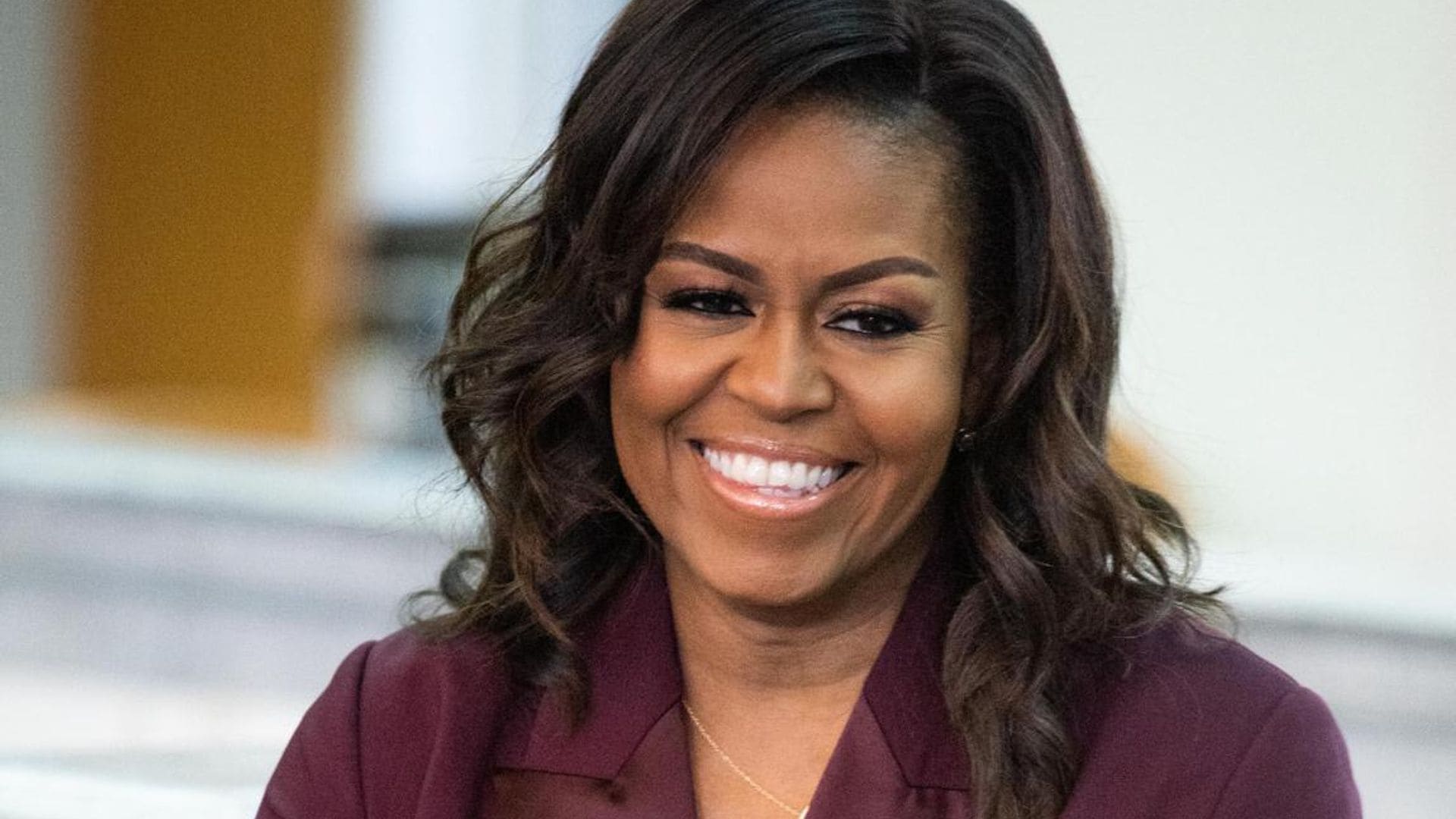 Michelle Obama's VOTE necklace has gone viral