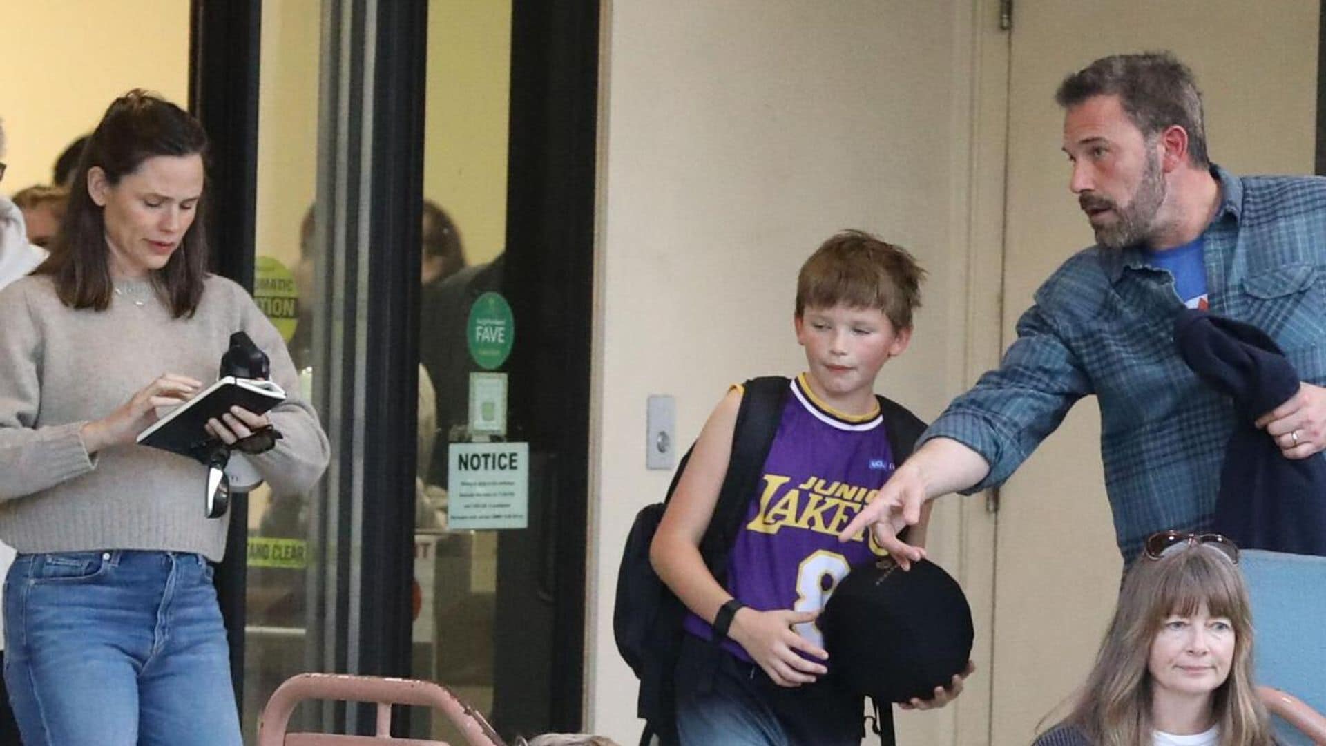 Ben Affleck and Jennifer Garner reunite to attend their son Samuel’s basketball game