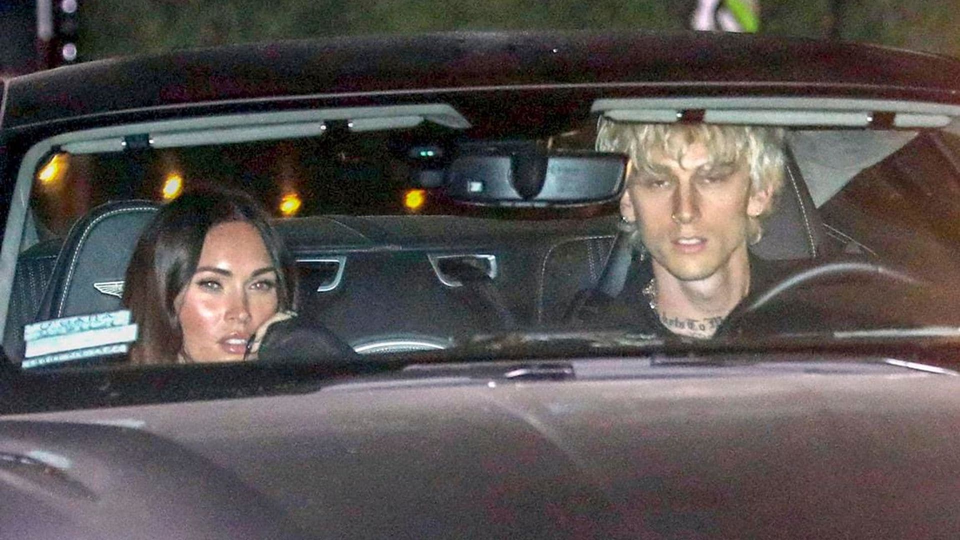 Machine Gun Kelly and Megan Fox were spotted showing some PDA while leaving a romantic dinner date