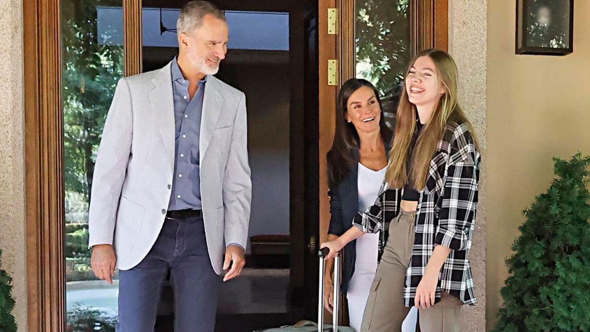 Queen Letizia’s daughter Sofia leaves Spain for the UK: Photos