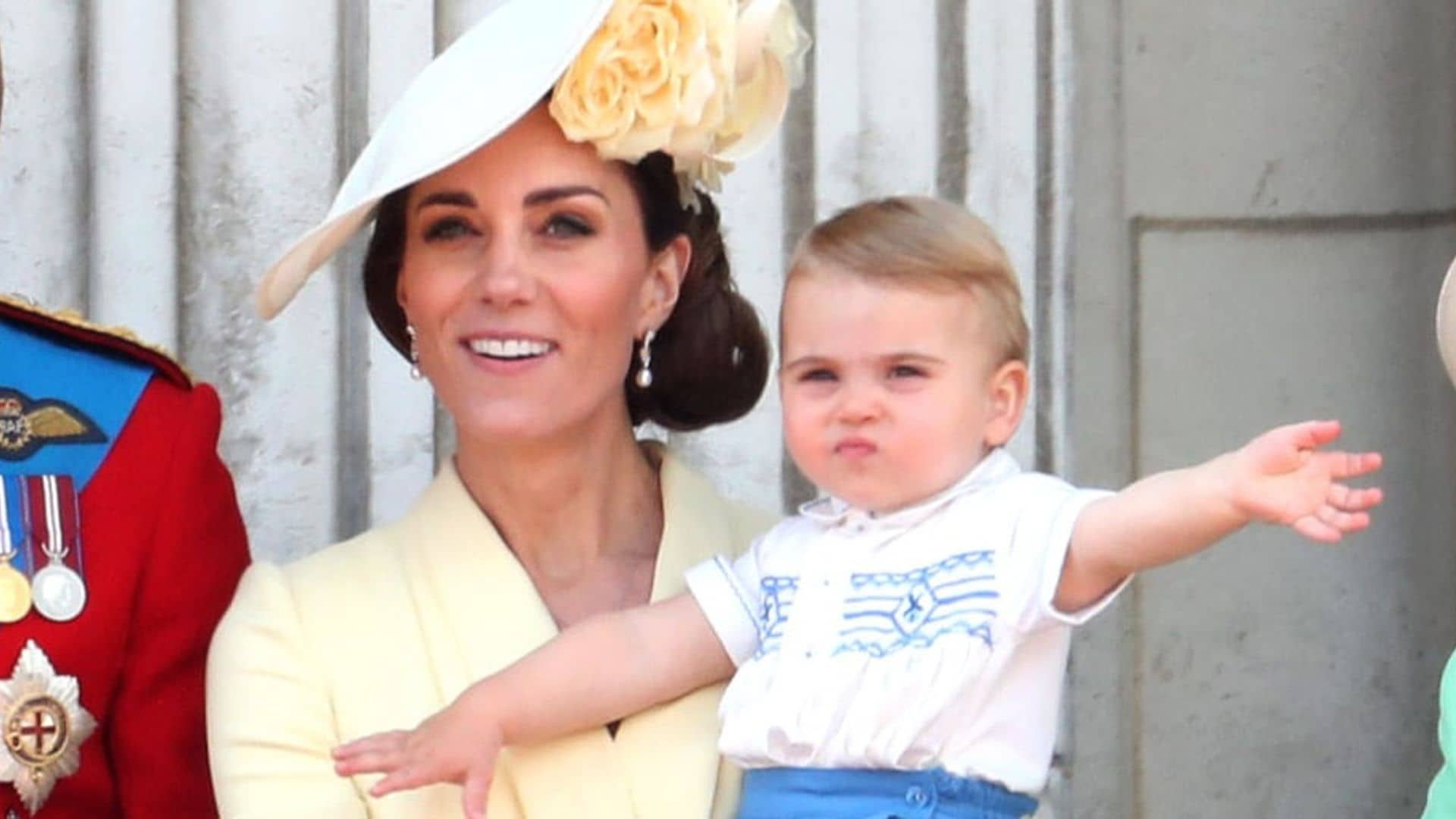 Party of five: Prince Louis makes his royal balcony debut at Trooping the Colour