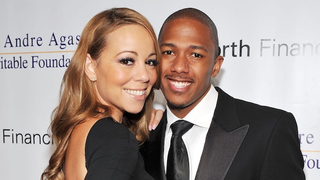 Mariah Carey and Nick Cannon arrive at The Andre Agassi Charitable Foundation's 13th Annual Grand Slam at Wynn Las Vegas on October 11, 2008, in Las Vegas, Nevada. (Photo by Denise Truscello/WireImage) 