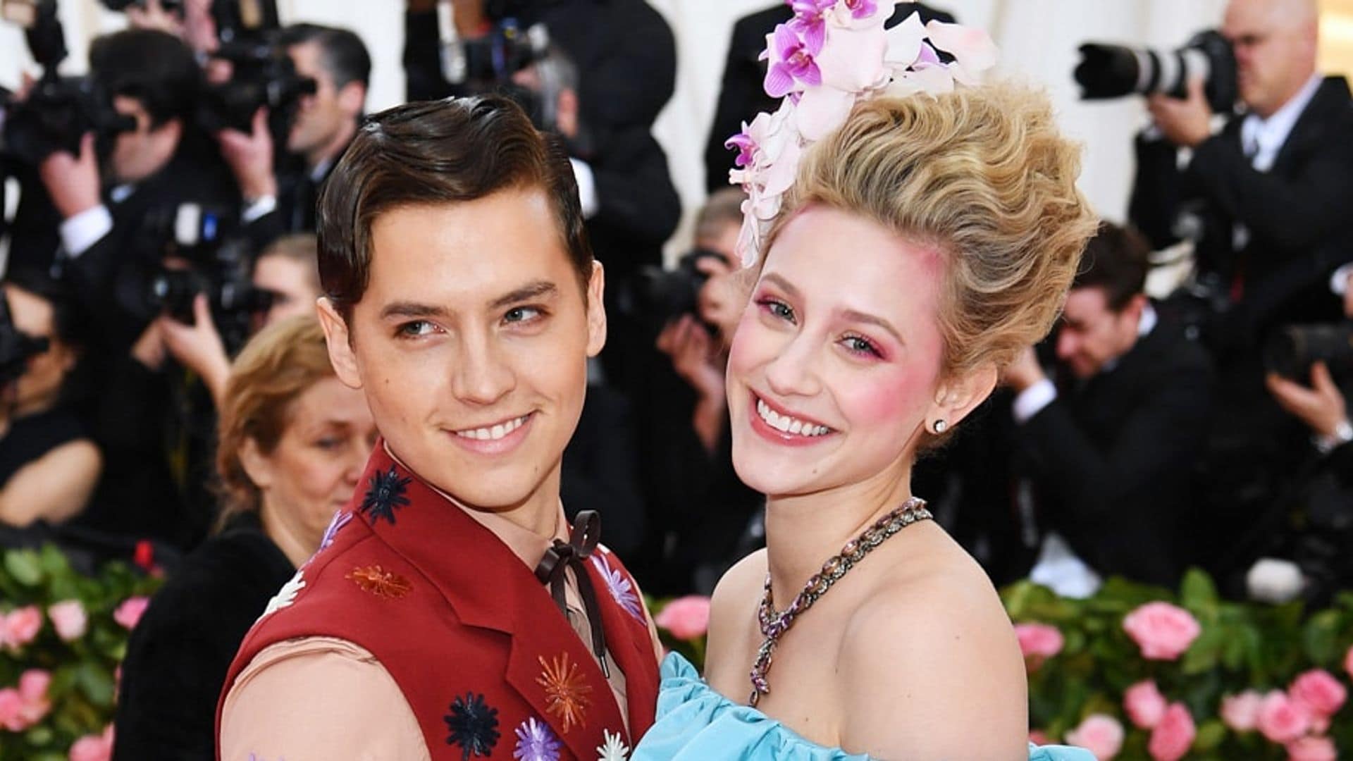 lili reinhart and Cole sprouse at Met Gala