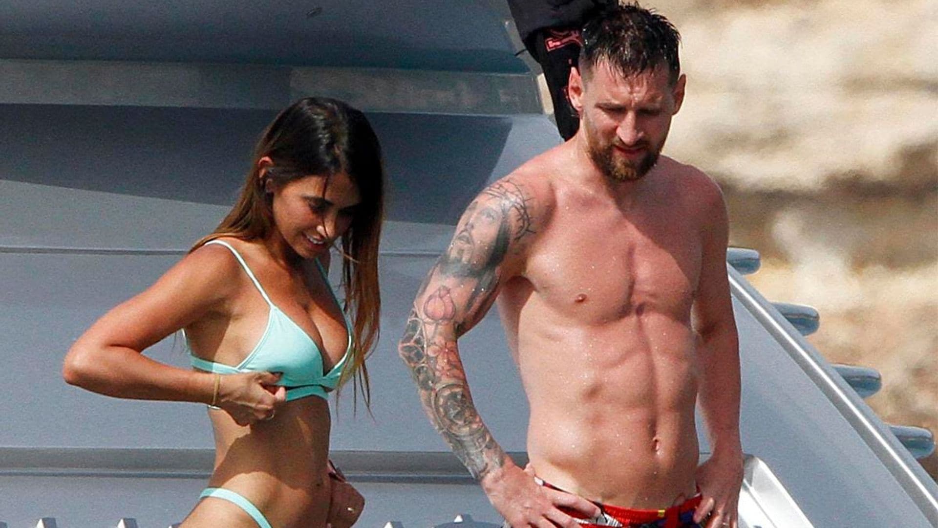 Lionel Messi and his wife Antonella Roccuzzo