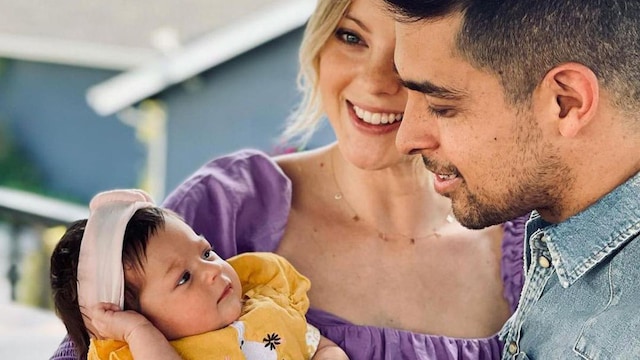 Wilmer Valderrama and fiancee Amanda Pacheco celebrate their first easter with daughter Nakano