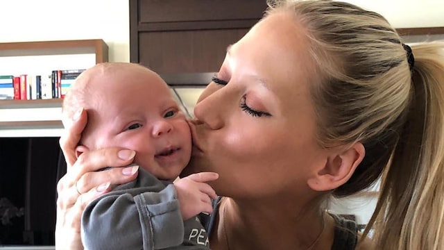 Anna Kournikova and baby