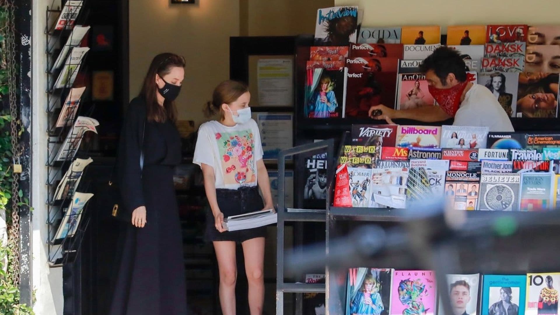 Angelina Jolie ran errands with her daughter Vivianne over the weekend