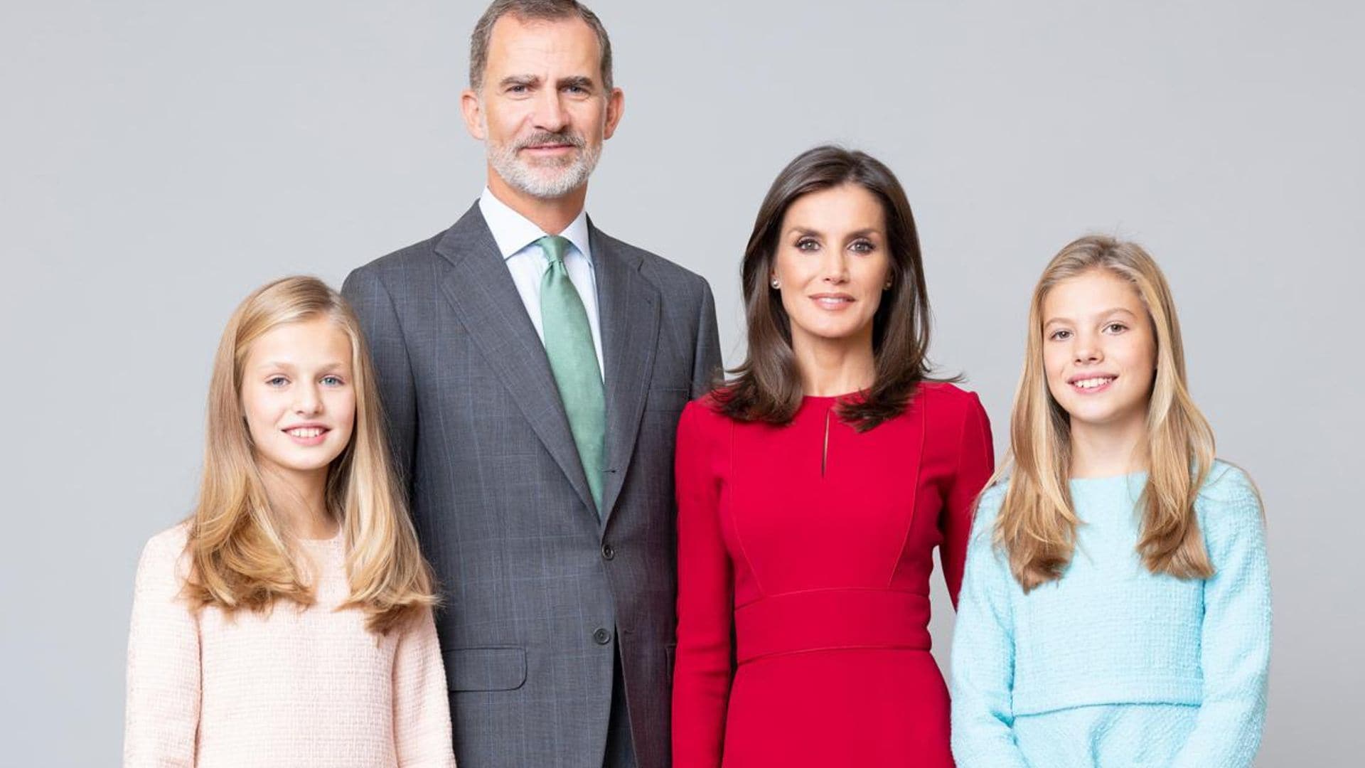 Queen Letizia and King Felipe release family’s 2020 Christmas card