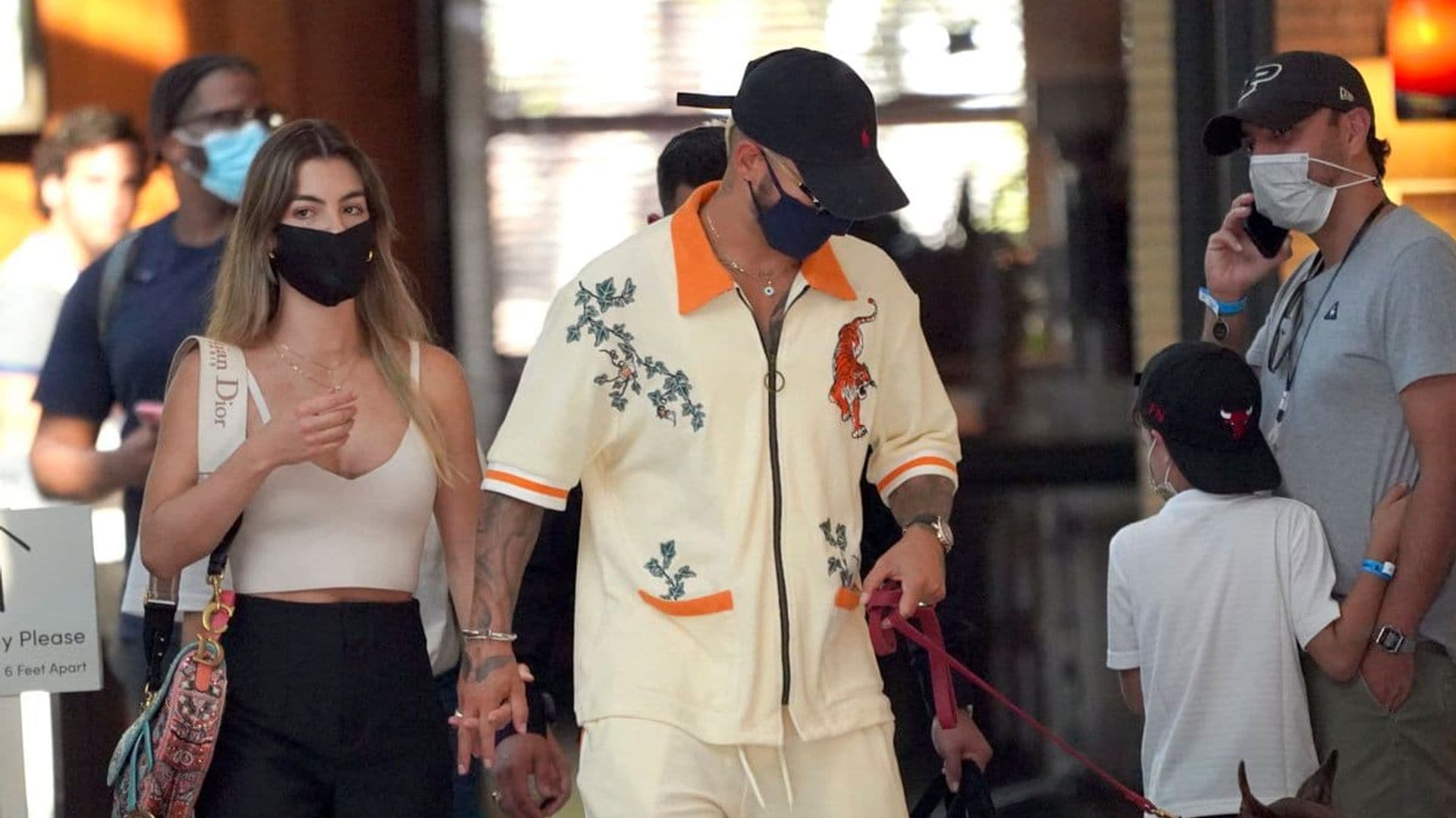 Maluma and rumored girlfriend Susana Gomez were spotted out in Miami together