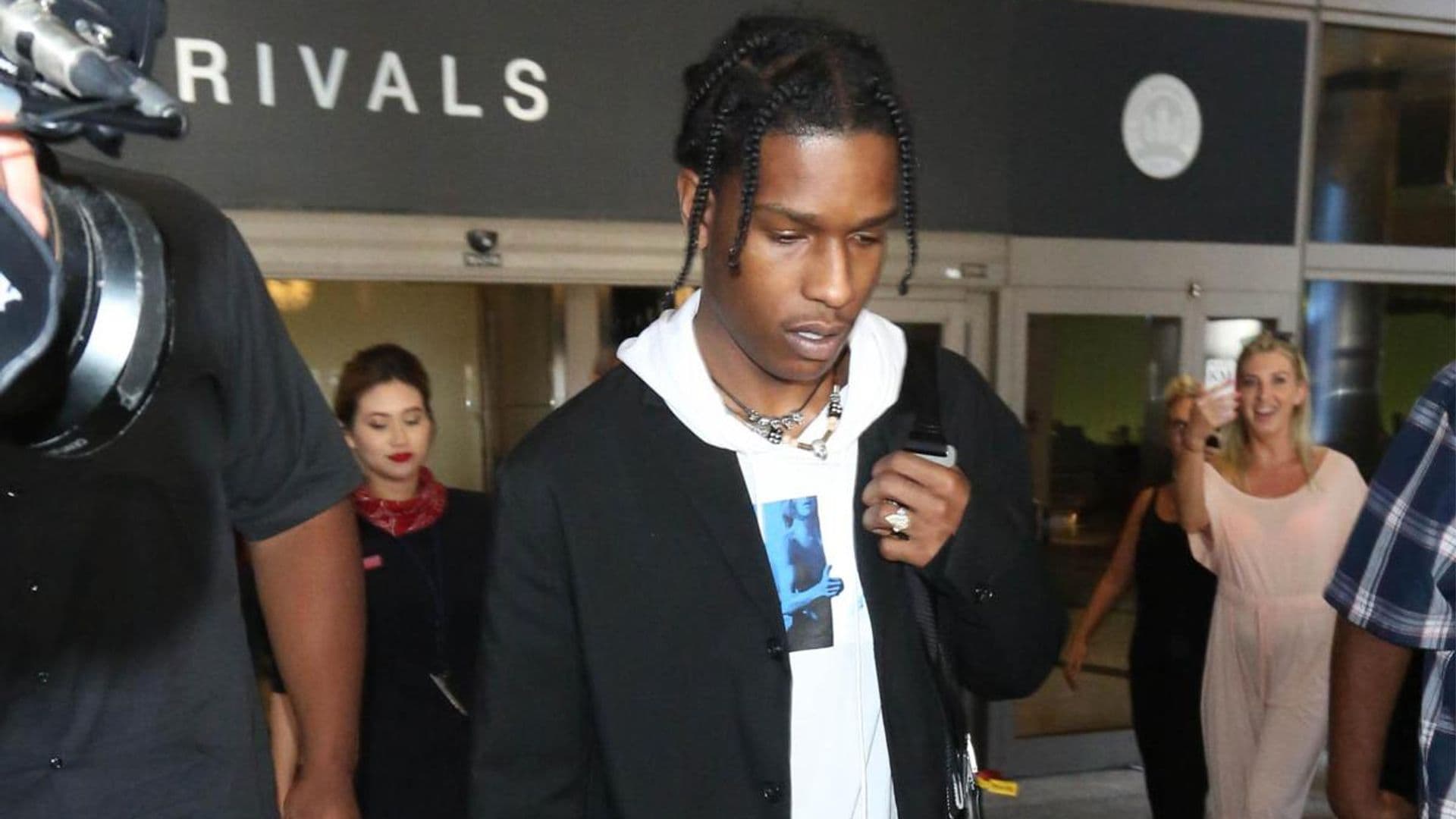 A$AP Rocky arrested at the airport after an alleged shooting