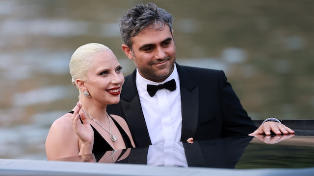  Lady Gaga and Michael Polansky are seen at Hotel Excelsior during the 81st Venice International Film Festival on September 04, 2024 in Venice, Italy.