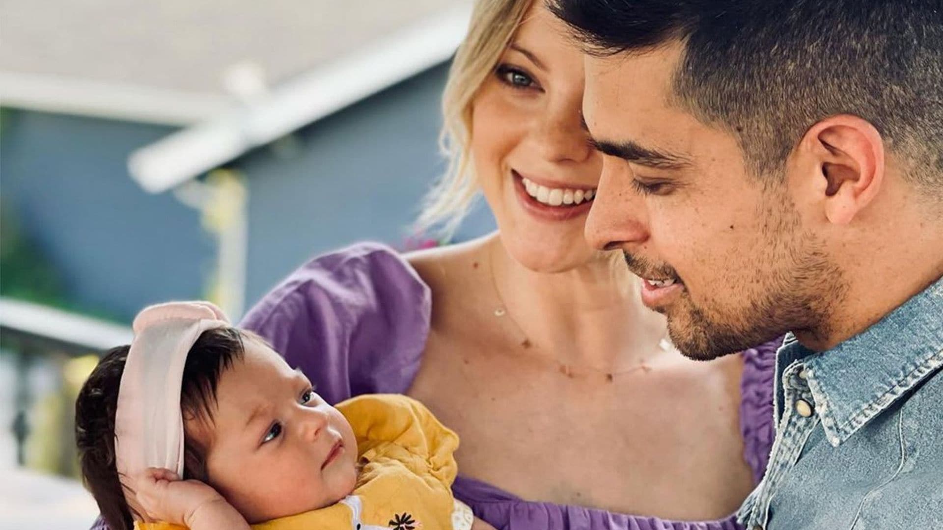Wilmer Valderrama and fiancee Amanda Pacheco celebrate their first easter with daughter Nakano