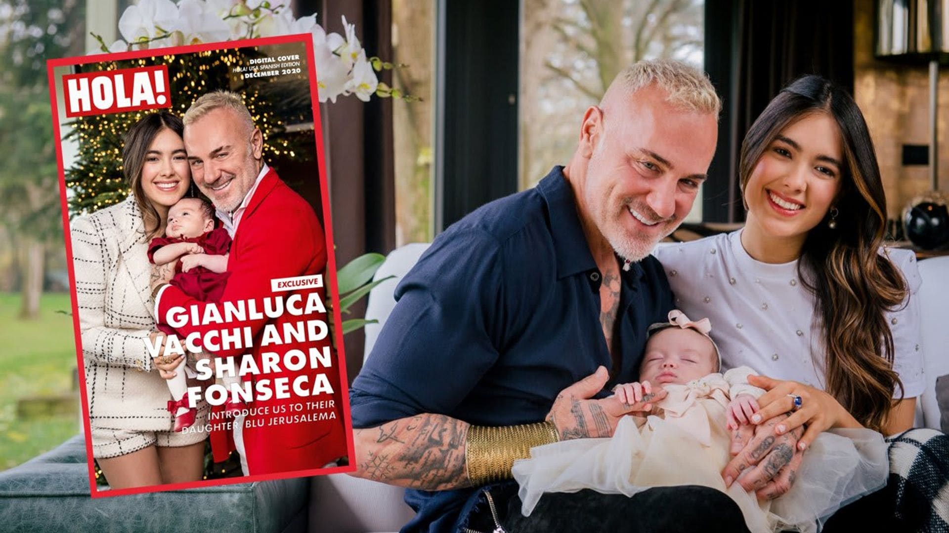 Exclusive: Gianluca Vacchi and Sharon Fonseca introduce us to their daughter, Blu Jerusalema