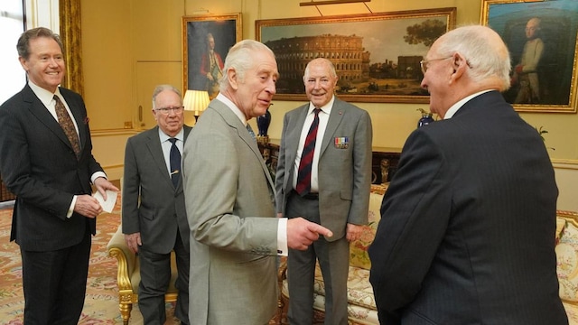 King Charles pictured at Buckingham Palace following fake death rumors