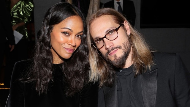 Zoe Saldana and Marco Perego