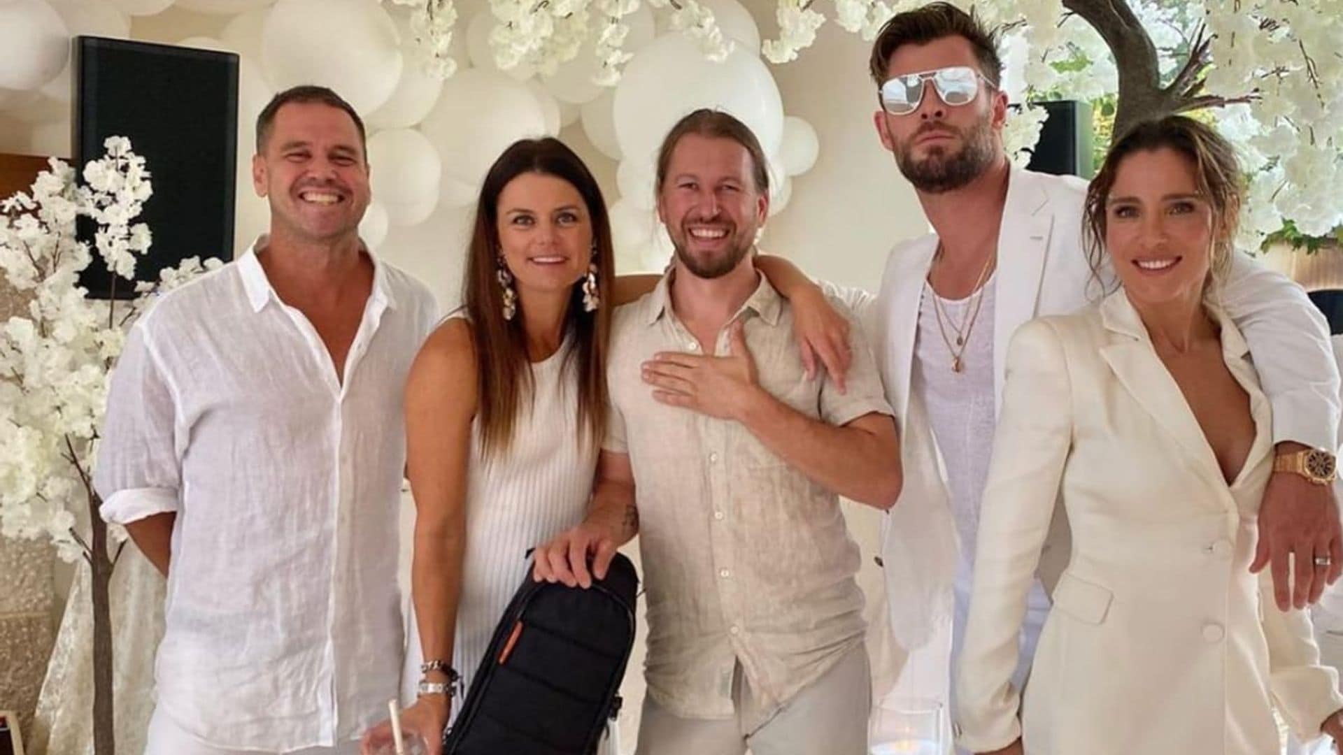 Chris Hemsworth and Elsa Pataky threw a star-studded all-white party at their home