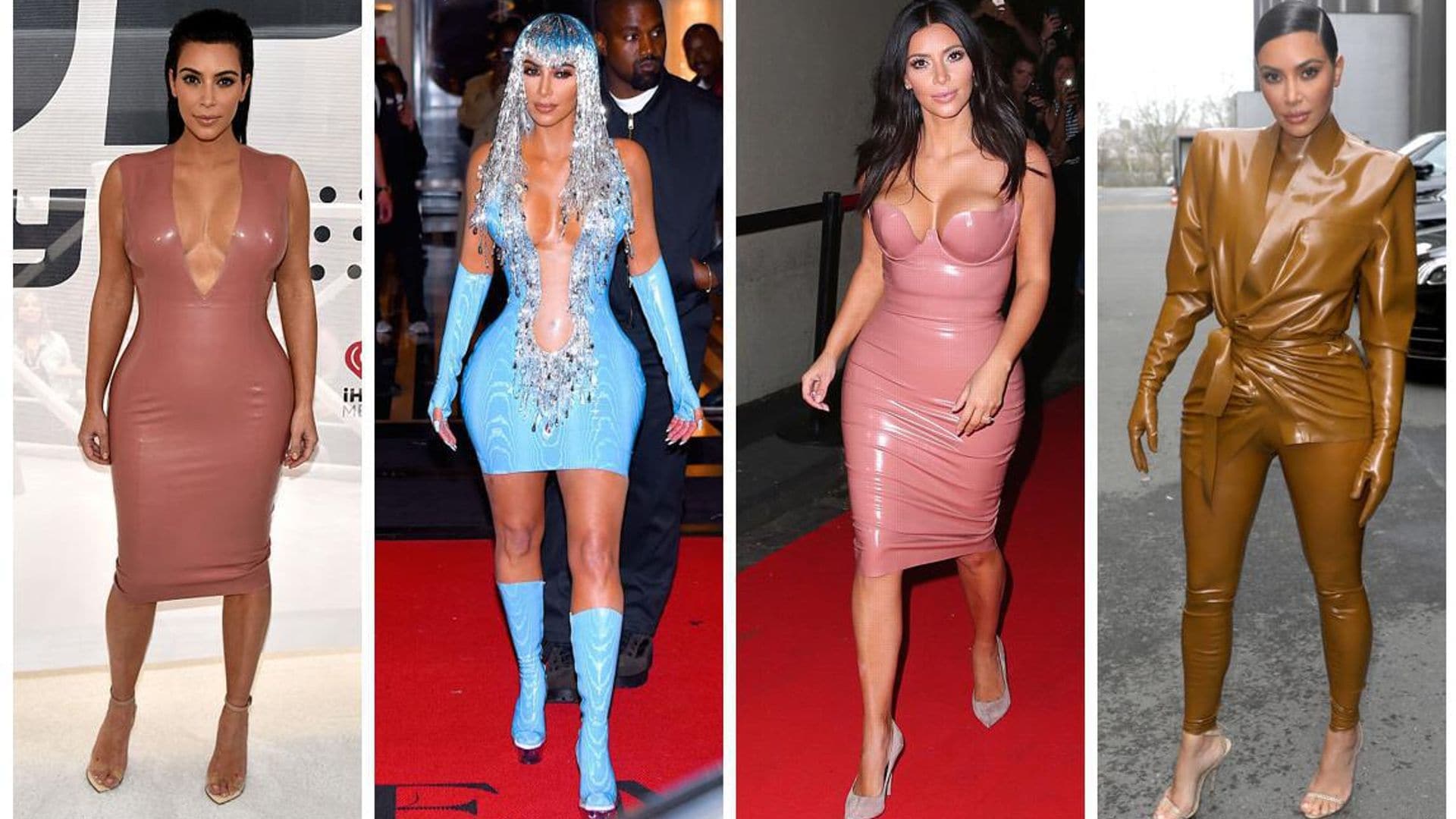 Kim Kardashian loves latex and is ahead of the fashion trends for spring/summer 2020