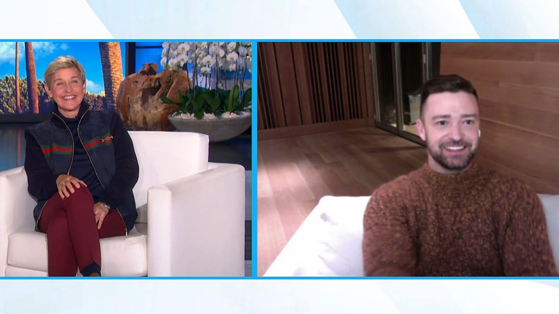 Justin Timberlake makes an appearance on "The Ellen DeGeneres Show"