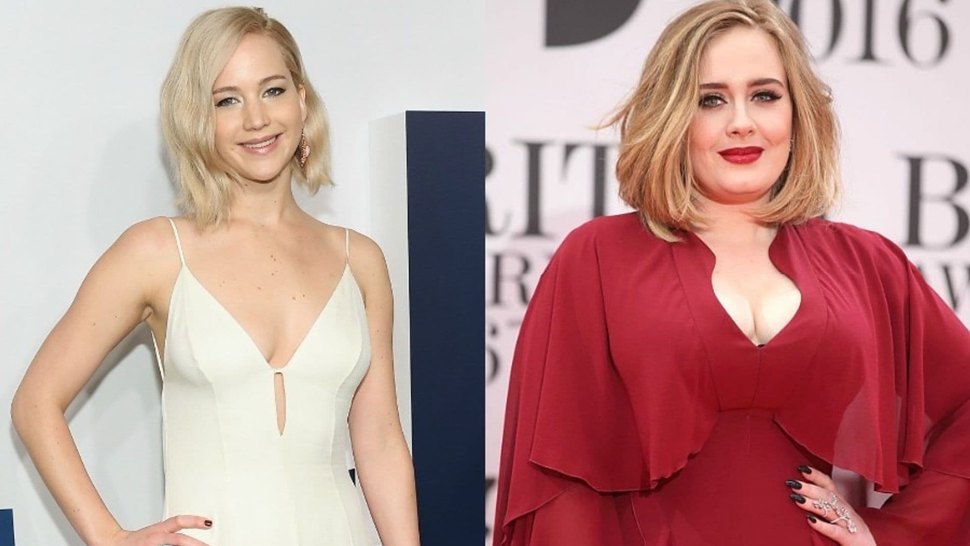 Jennifer Lawrence penned an essay for her pal Adele.
<br>
Photos: Getty Images/WireImage