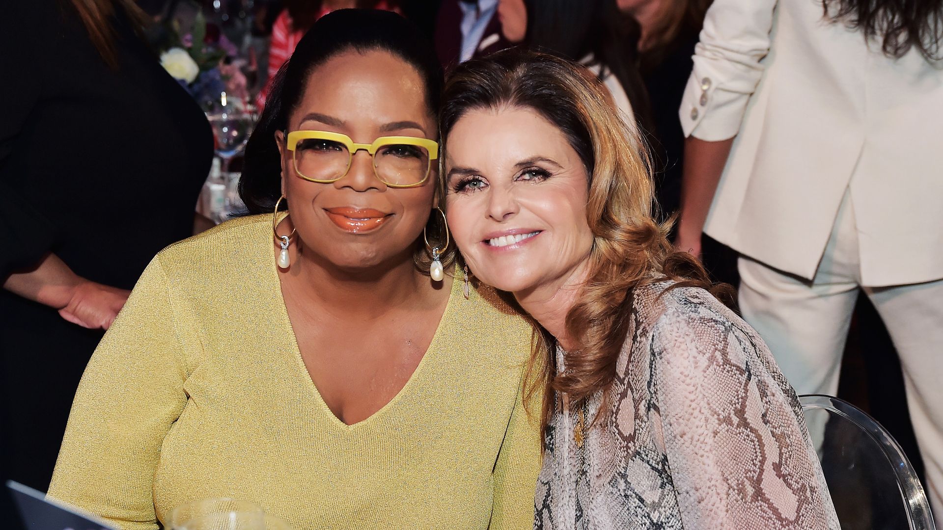 Oprah Winfrey and her bestie Maria Shriver burn calories in Santa Barbara