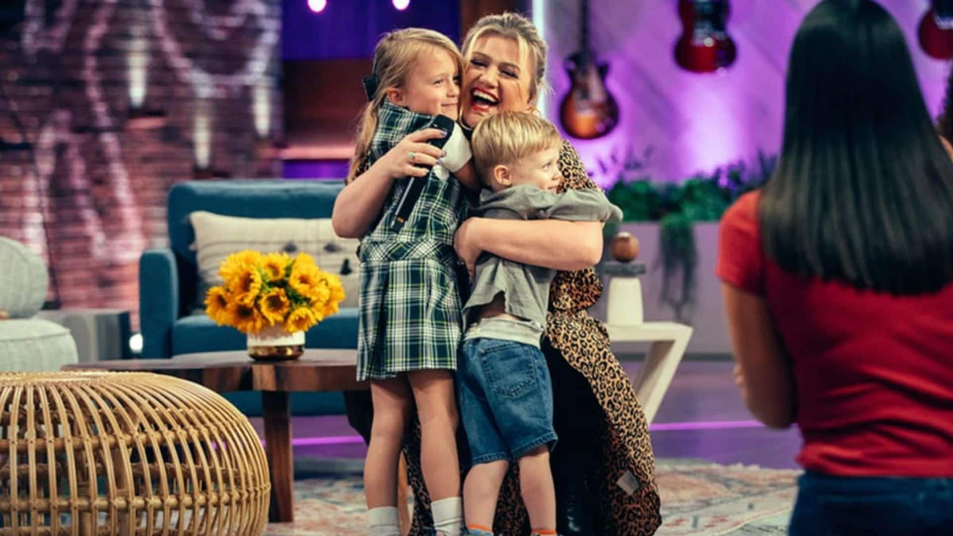 Kelly Clarkson gets emotional about her kids