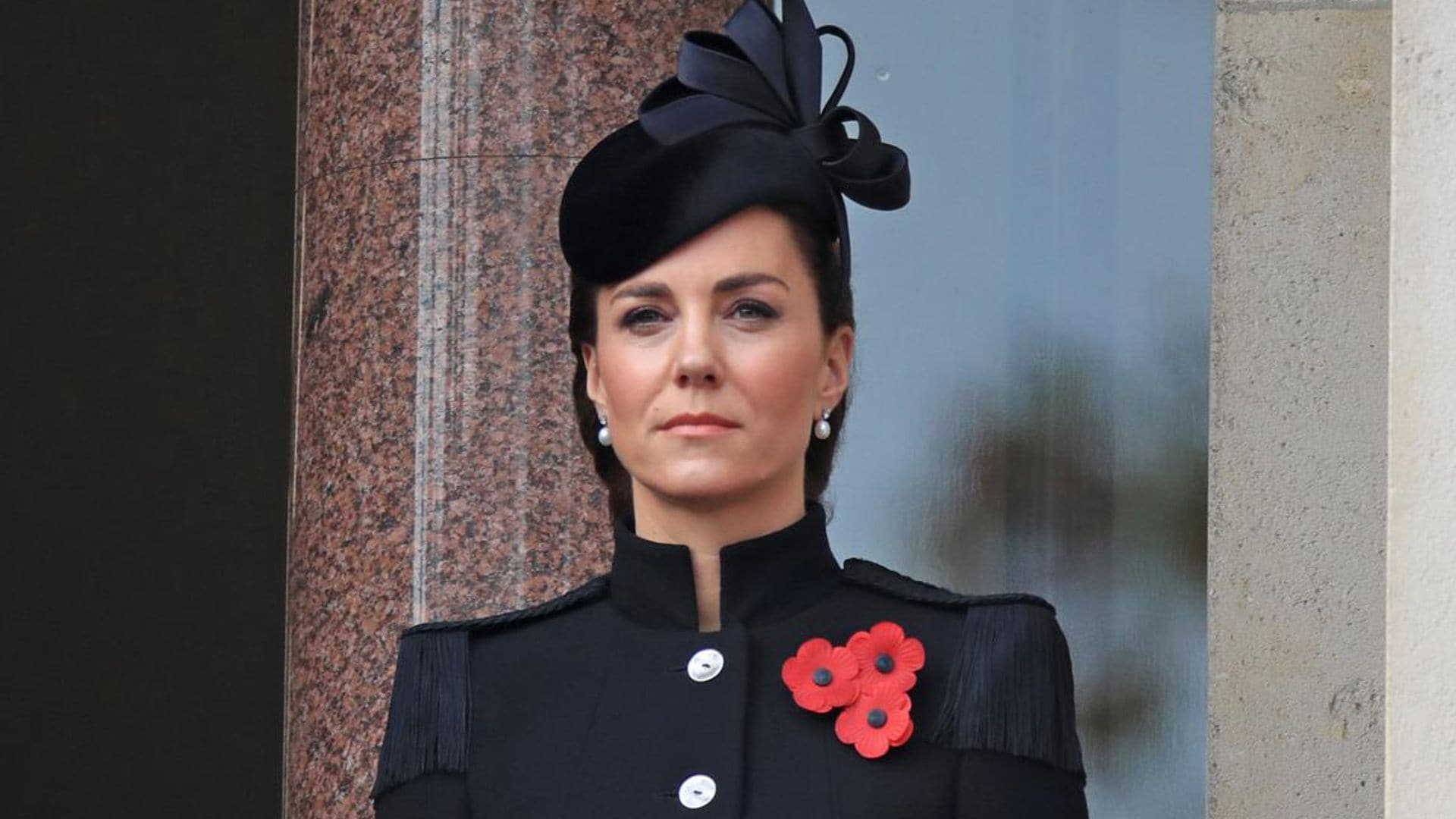 Kate Middleton dons custom Alexander McQueen during surprise appearance at Remembrance Day