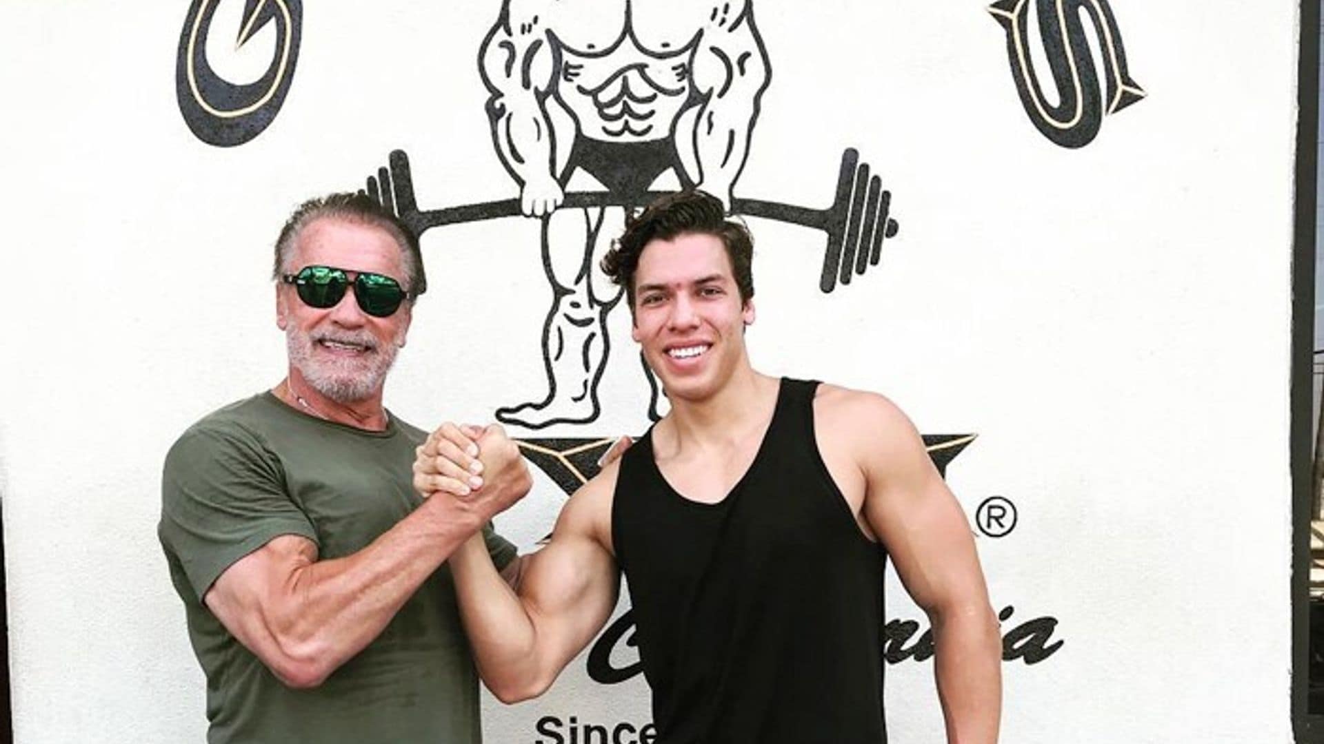 Arnold Schwarzenegger's son Joseph Baena celebrates dad's birthday with gym photo