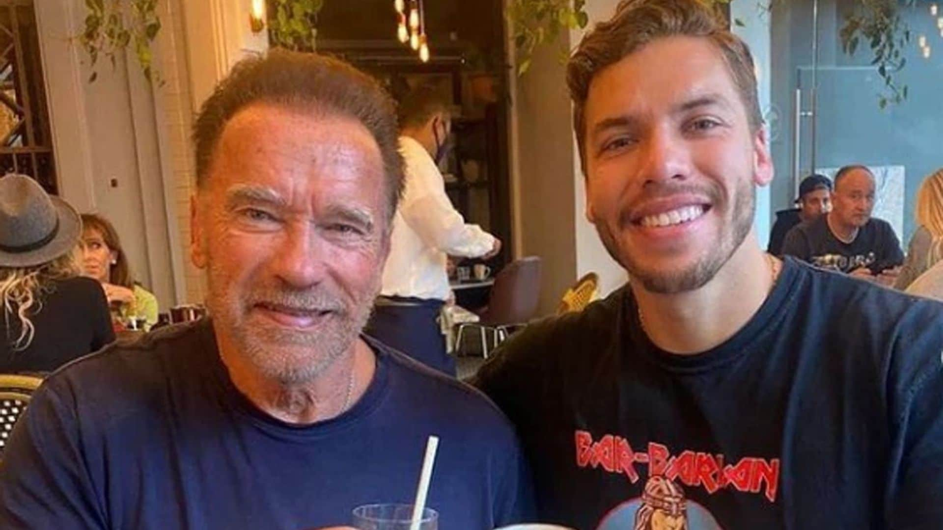 Joseph Baena says Arnold Schwarzenegger loves to hear everything about his life