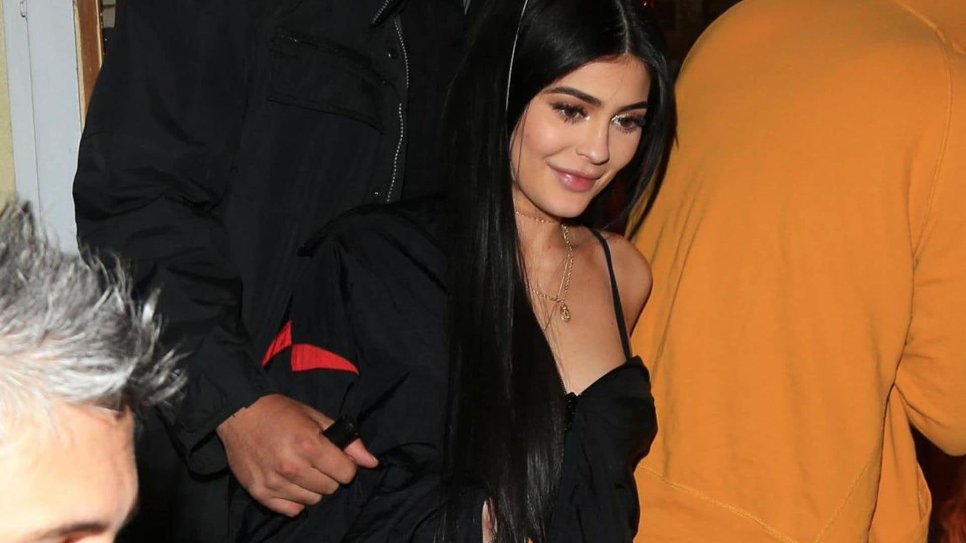 Kylie Jenner pairs brown stiletto nails with a $300K bag