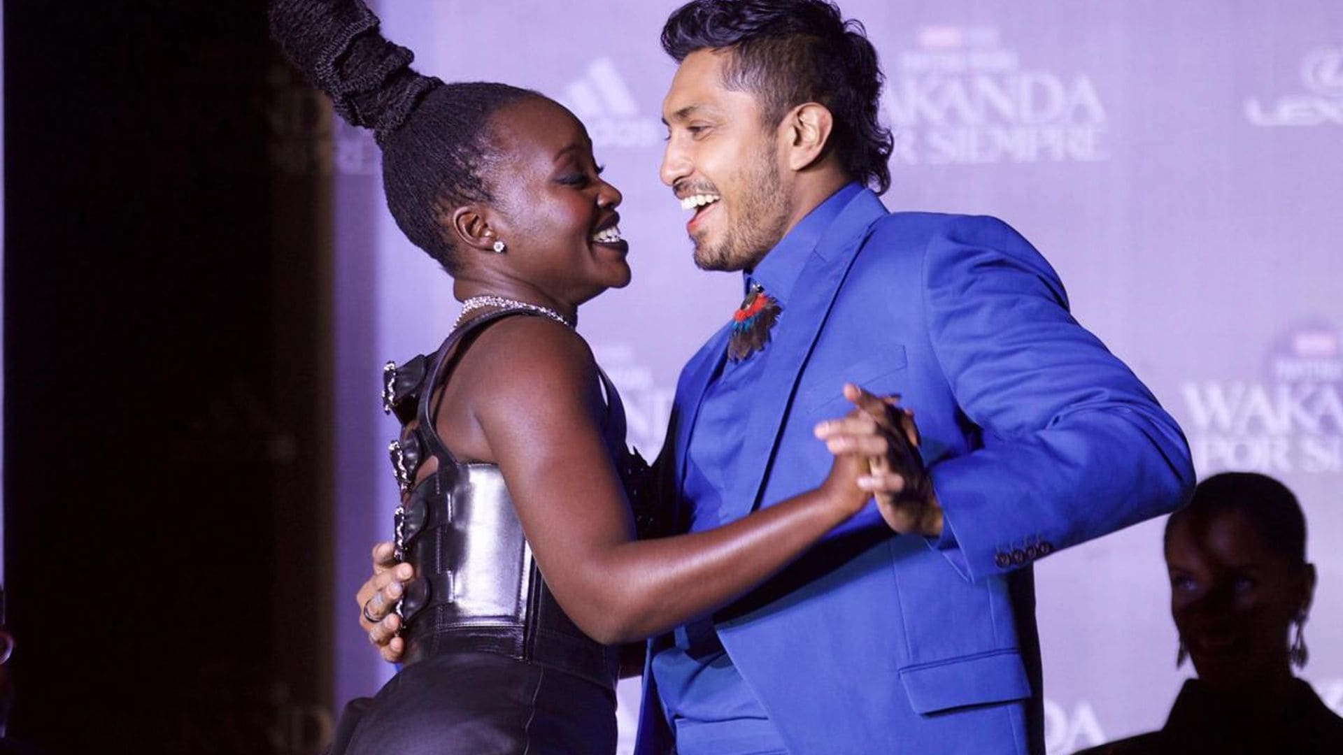 Lupita Nyongo and Tenoch Huerta Dance During Black Panther: Wakanda Forever Fan Event