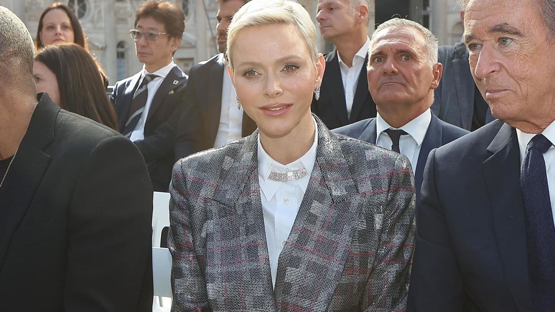 Princess Charlene joins celebs at Louis Vuitton fashion show