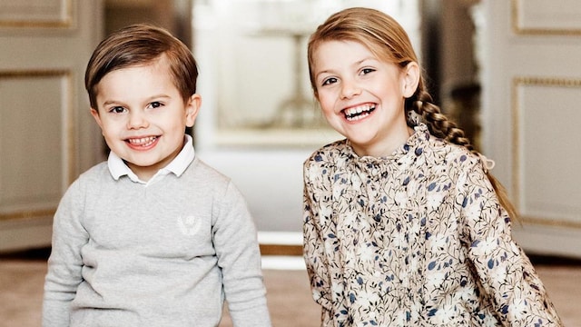 Sweden's Princess Estelle and Prince Oscar are cute as can bee in new photos