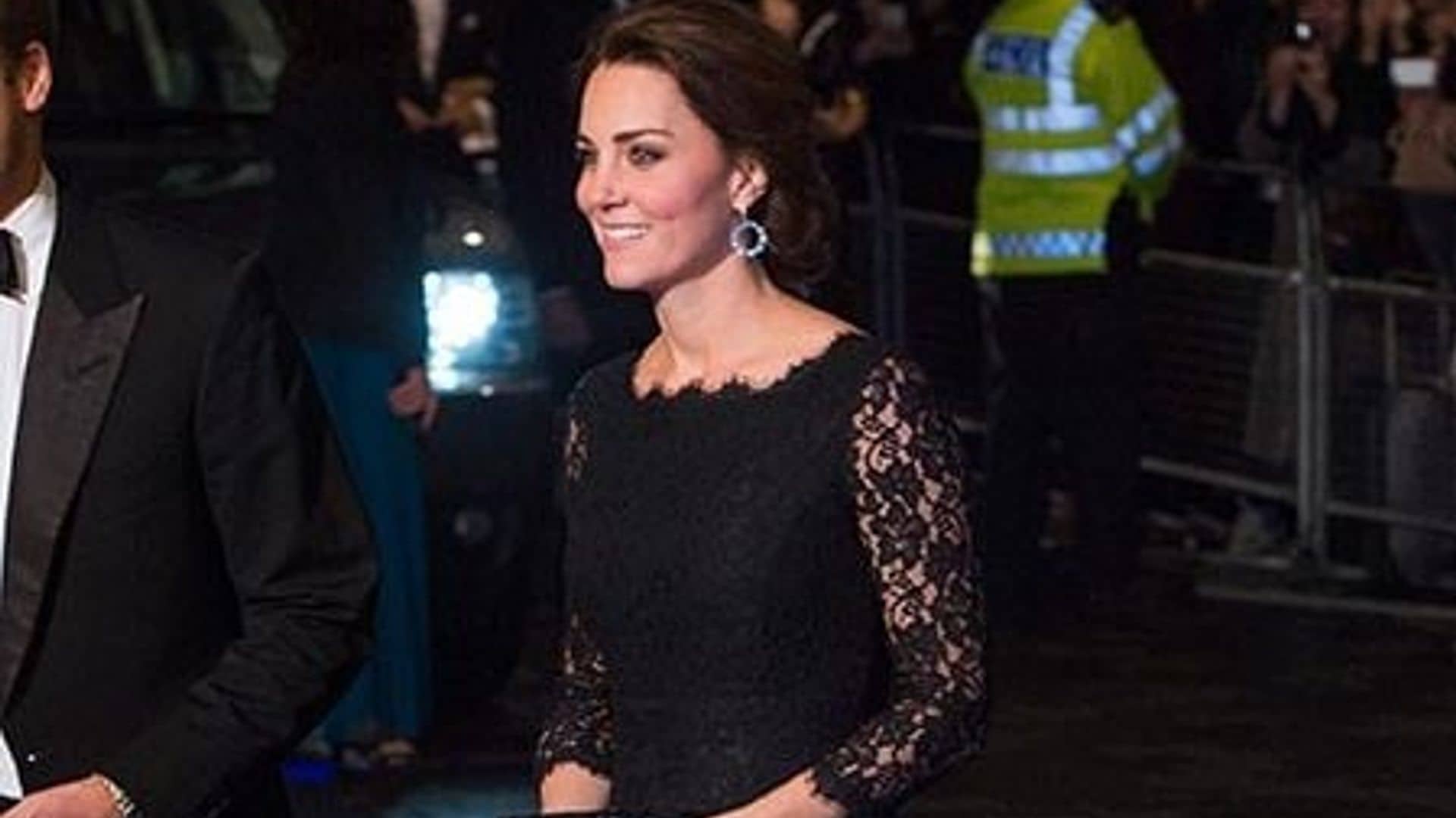 Kate Middleton's black lace Diane von Furstenberg gown back on sale