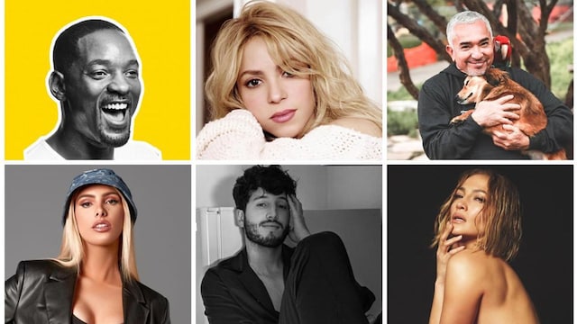 WIll Smith, Shakira, Cesar Milla, Lele Pons, Sebastian Yatra, Jennifer Lopez