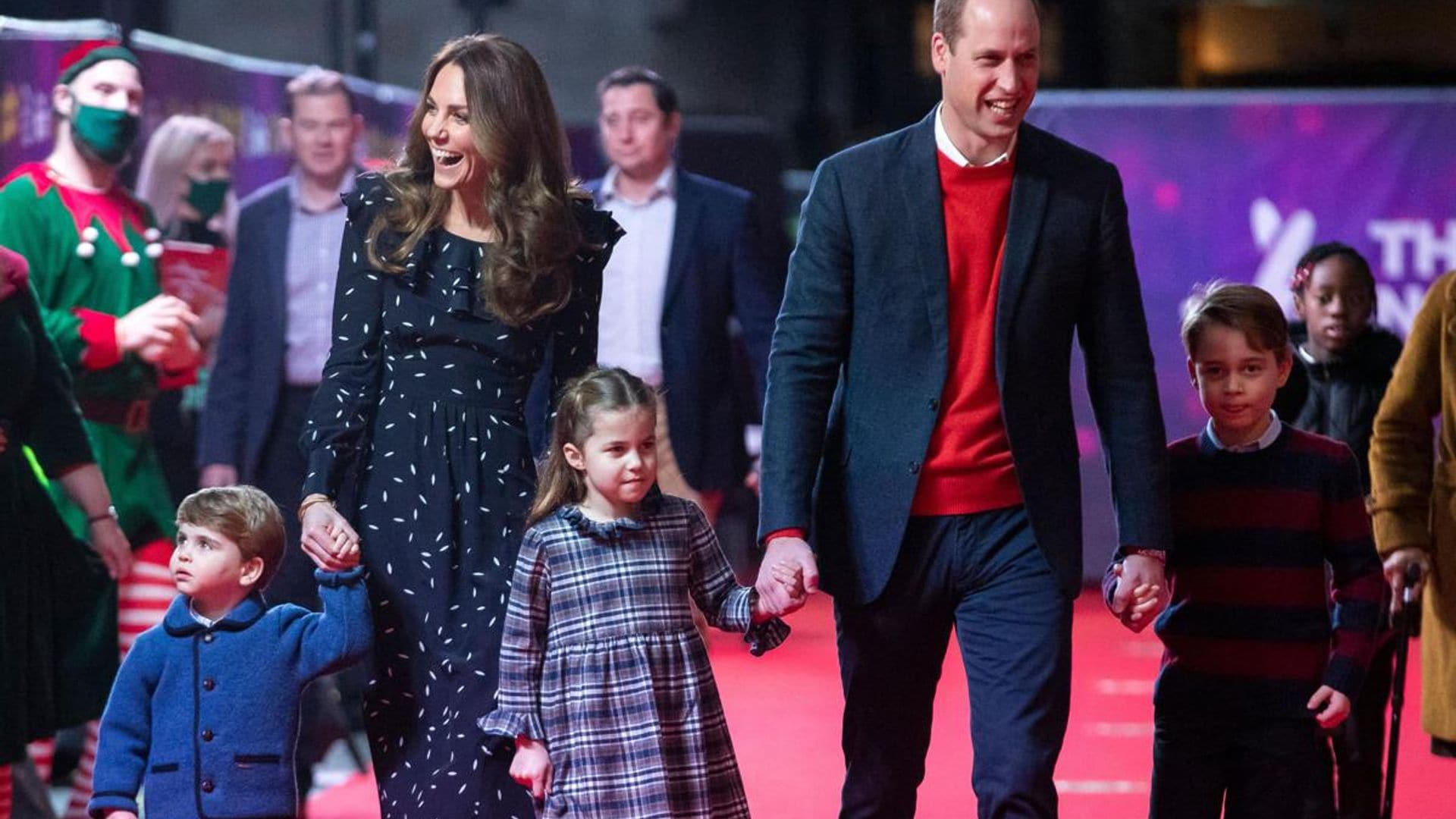 The Prince and Princess of Wales enjoy family outing to Christmas fair following visit to US