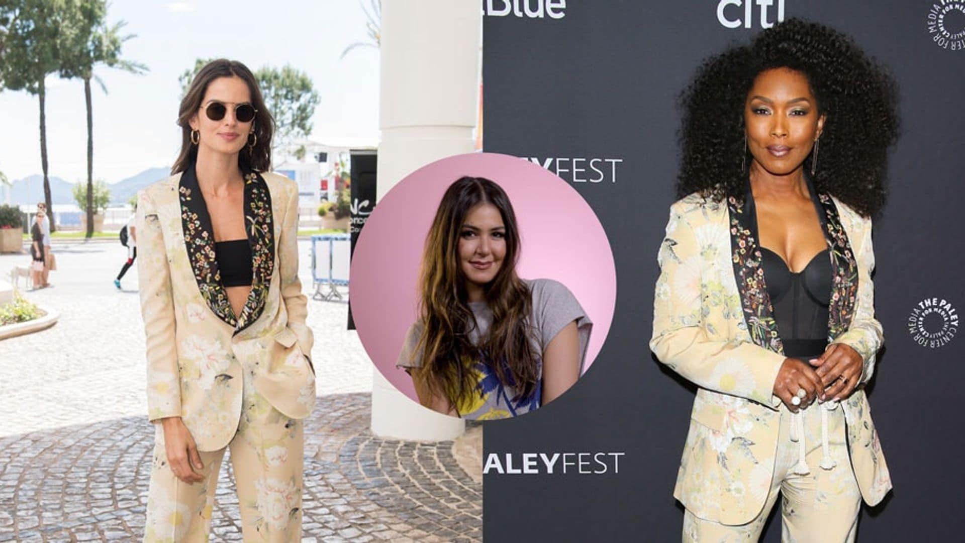 Angela Bassett vs. Izabel Goulart: mastering the art of floral spring suits