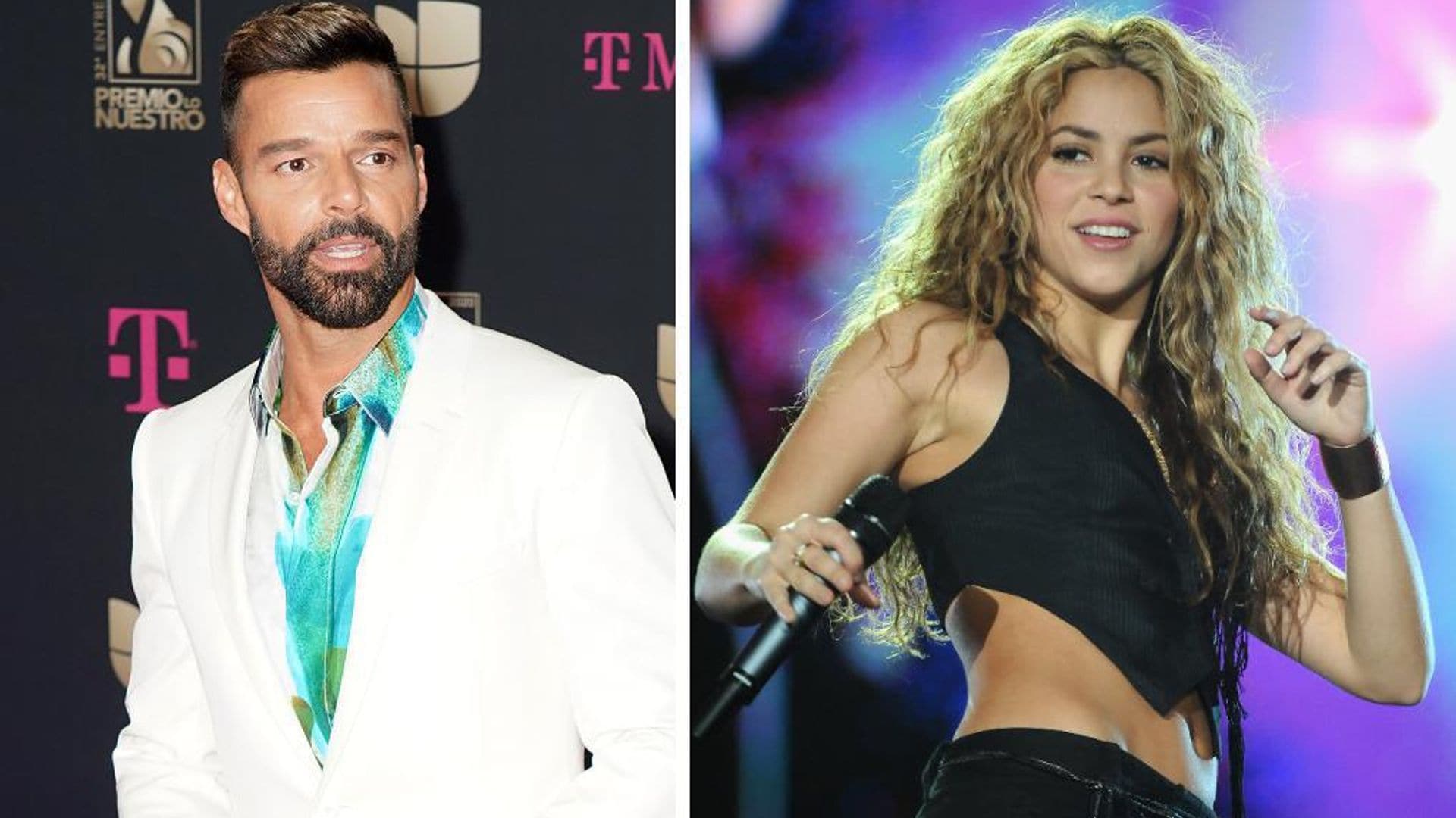 Ricky Martin and Shakira rocked the same curly hairstyle in 1993 – see the pic of their twinning moment!