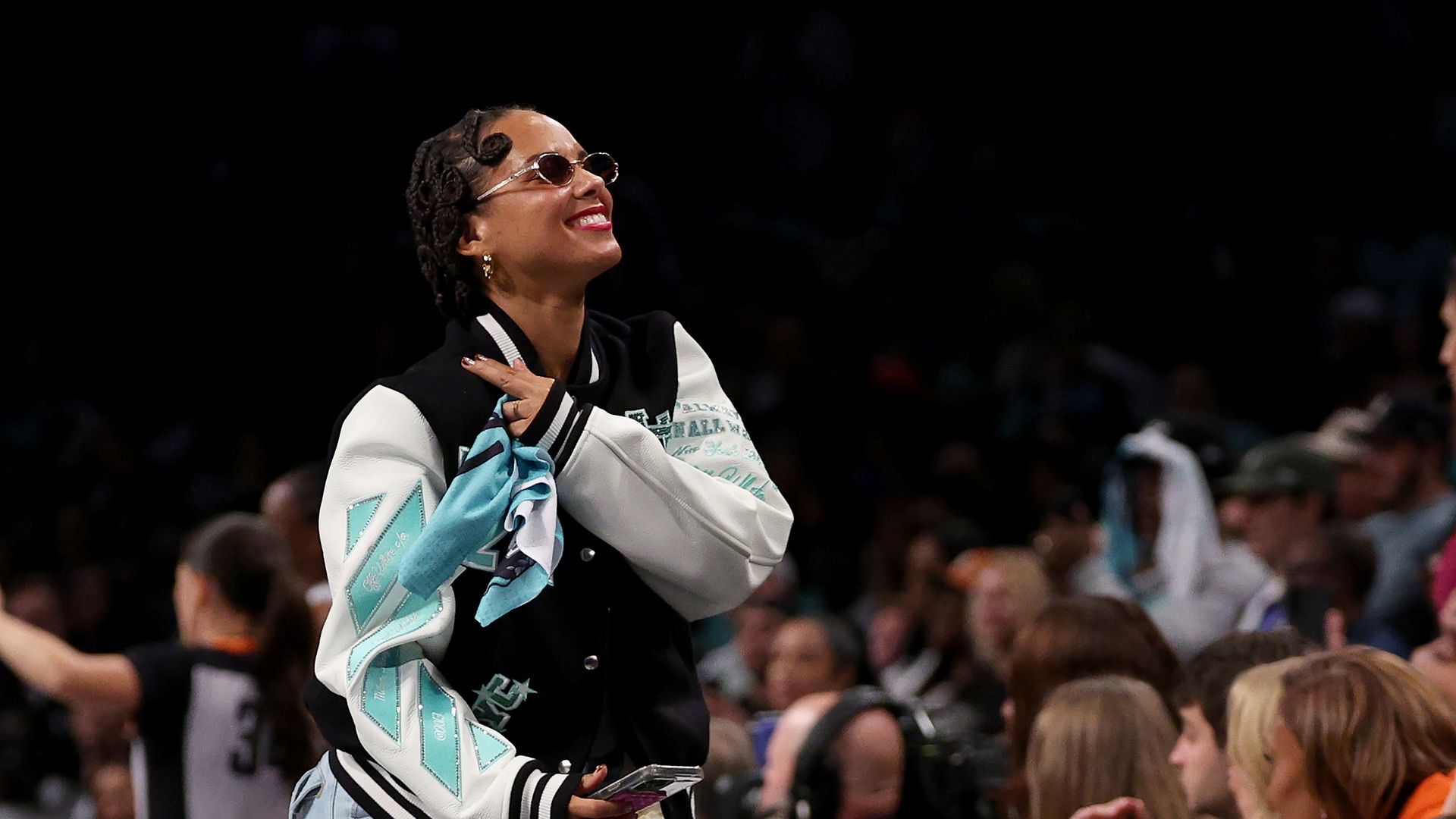 Alicia Keys surprises New York Liberty team with epic locker room celebration after their win