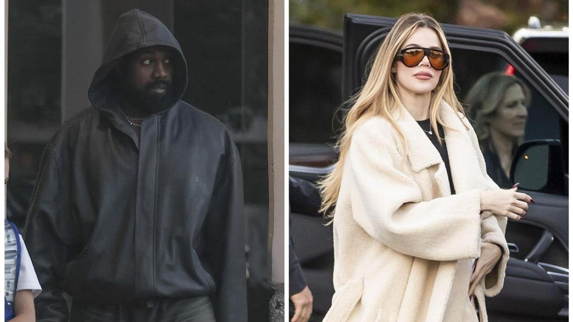 Khloé Kardashian and Kanye West ran into each other at Saint’s basketball game