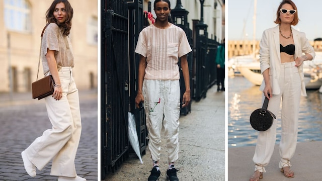Linen pieces in street style