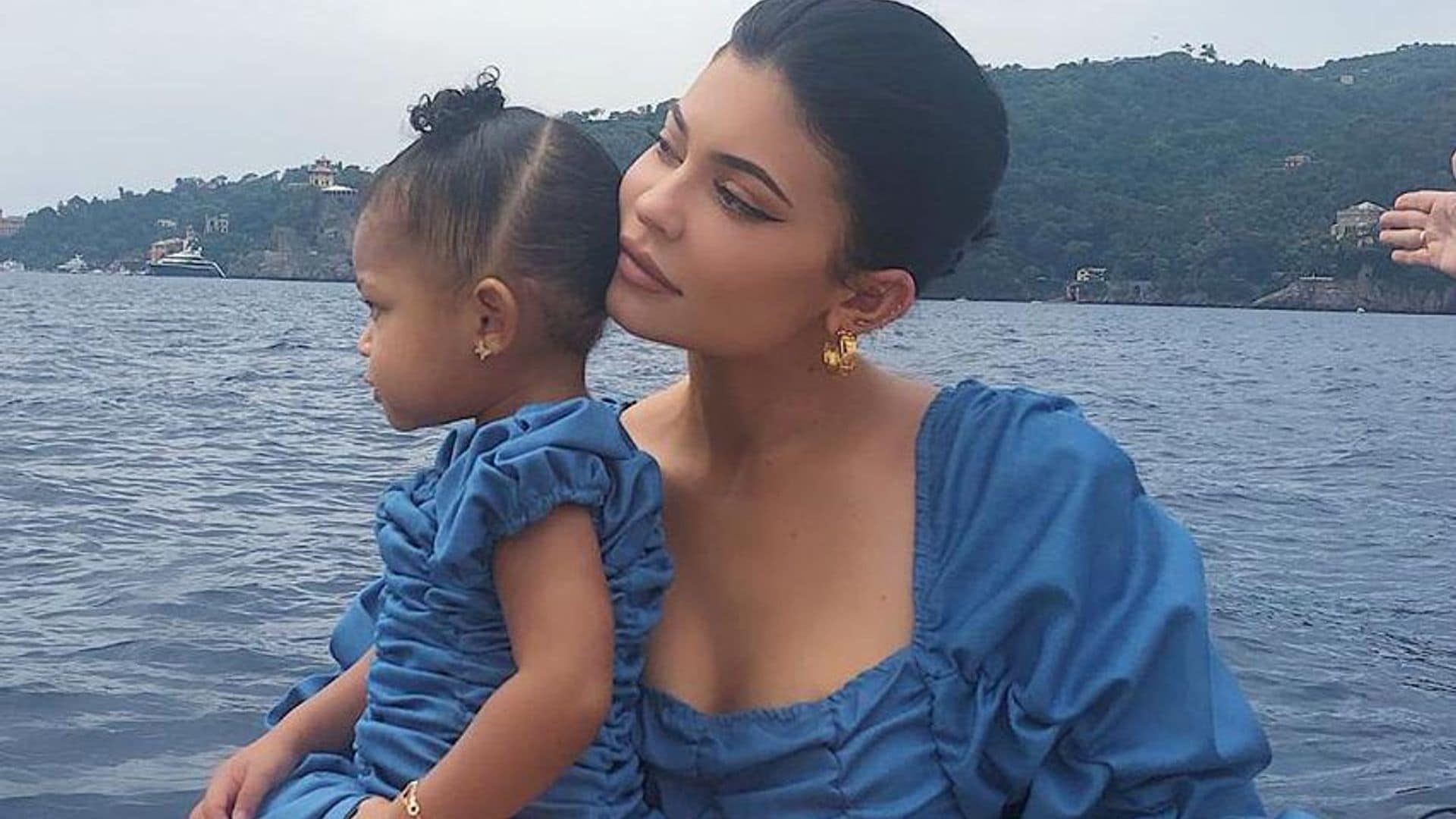 Kylie Jenner and Stormi at Astroworld Festival