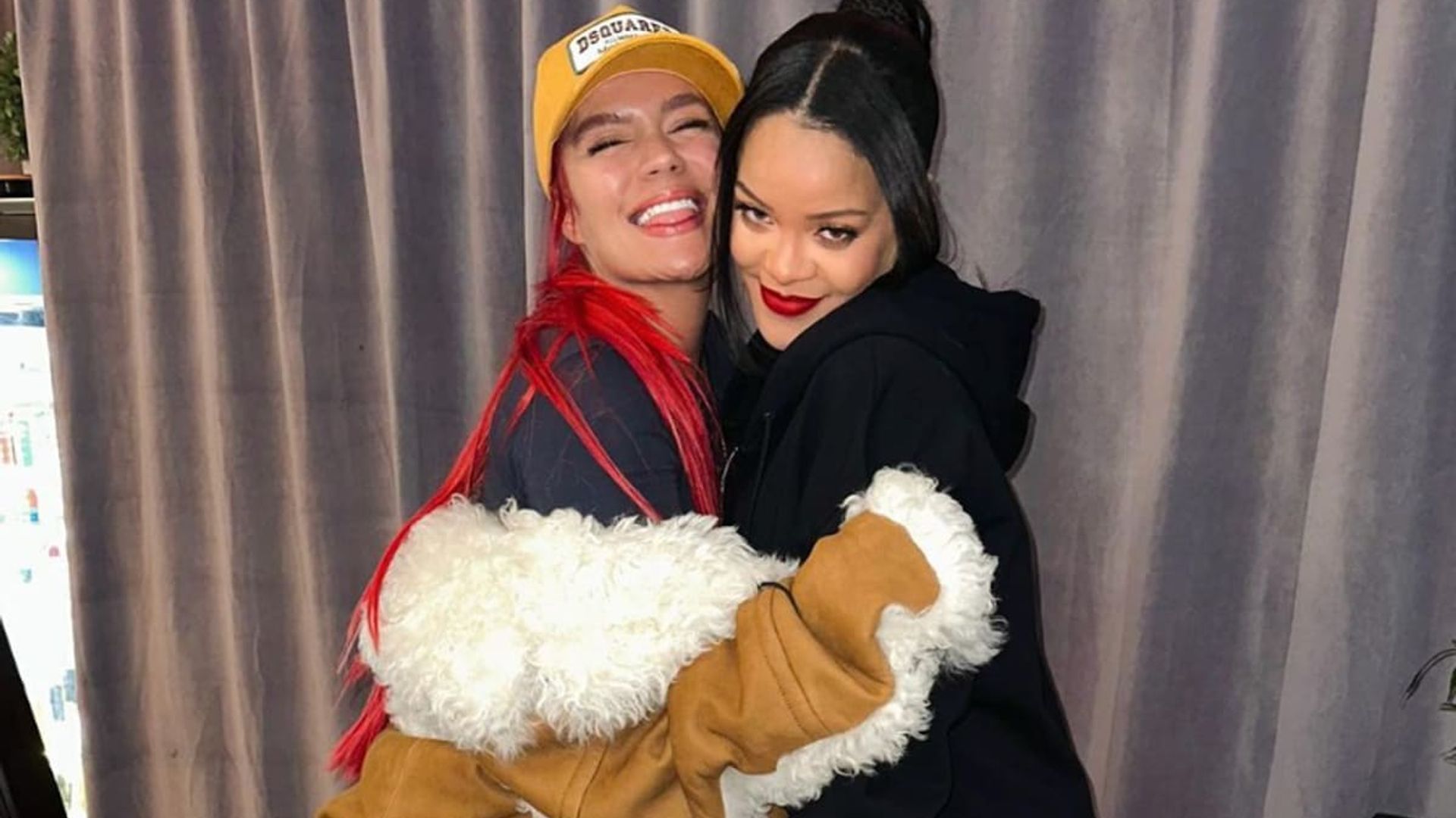 Rihanna and Karol G shared sweet moment in Spanish at the Super Bowl: WATCH