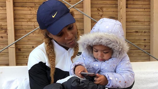 Serena Williams and two-year-old daughter