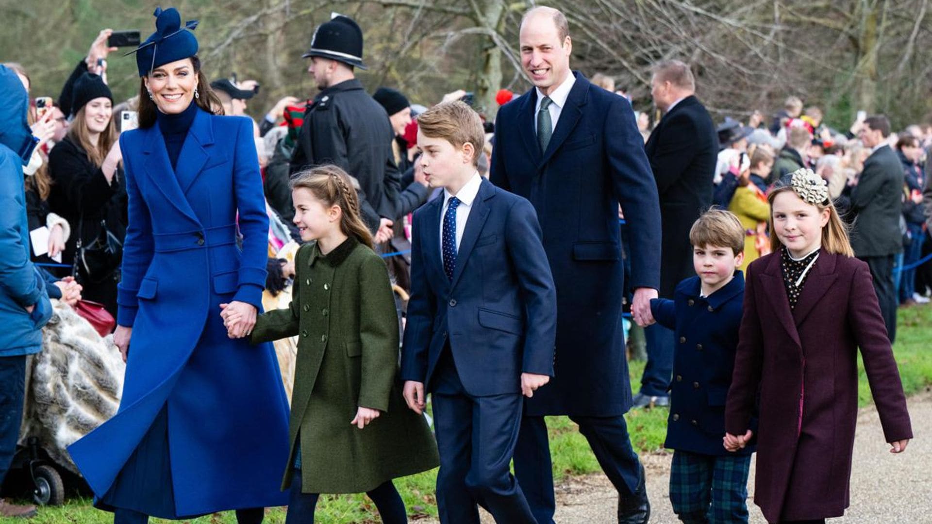 Prince George, Princess Charlotte and Prince Louis step out with royal family on Christmas Day