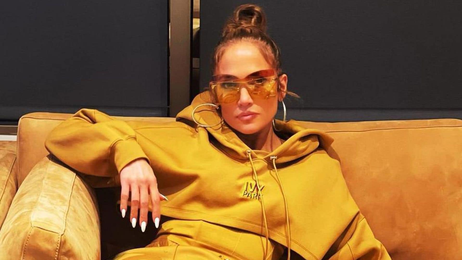 Jennifer Lopez is a golden girl in Beyoncé’s new clothing line