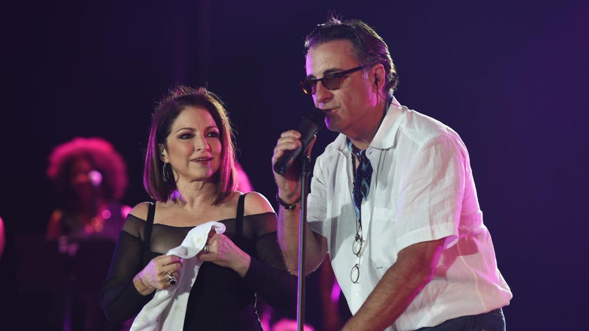 Gloria Estefan reveals Andy Garcia was her first kiss onscreen in 47 years